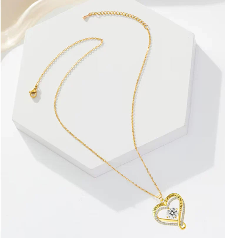ODALIT-Engraved Heart Necklace for Wife