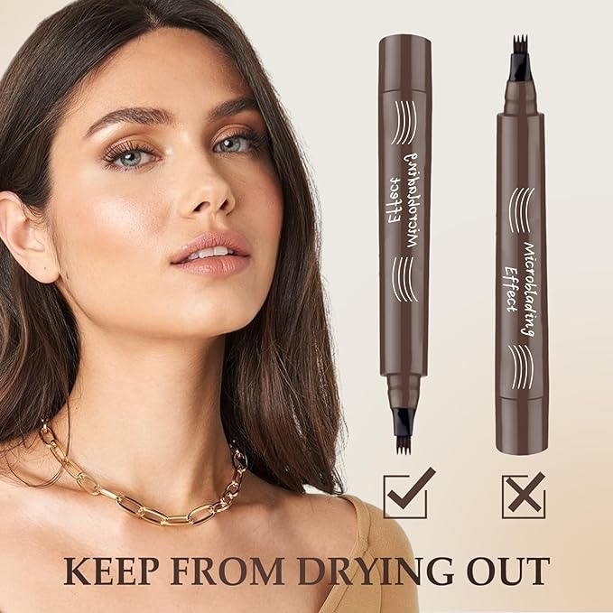 🔥LAST DAY - BUY 1 GET 1 FREE JUST $8.49 EACH🔥2026 Upgraded Natural Brows Eyebrow Pen ✅