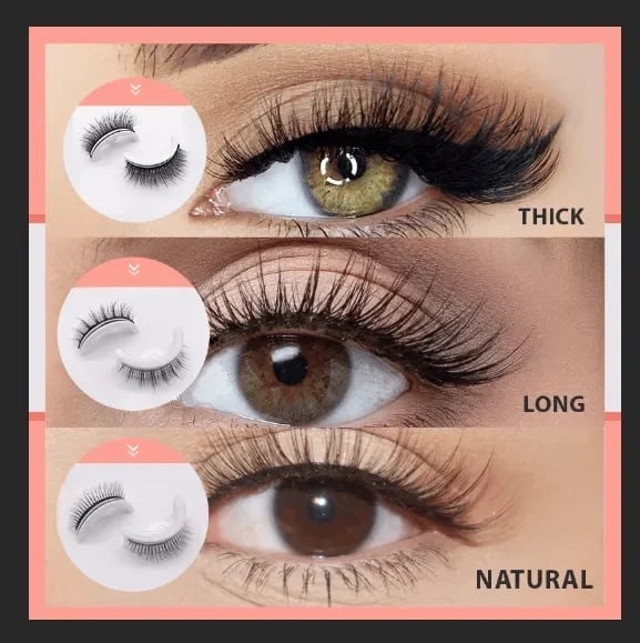 🔥LAST DAY - BUY 1 GET 1 FREE JUST $8.99 EACH🔥🎉Reusable Adhesive Eyelashes ✅